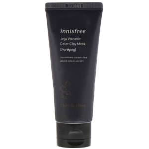 Innisfree, Máscara de Argila Colorida Vulcânica de Jeju, Purificante, 70 ml (2,36 fl oz)
