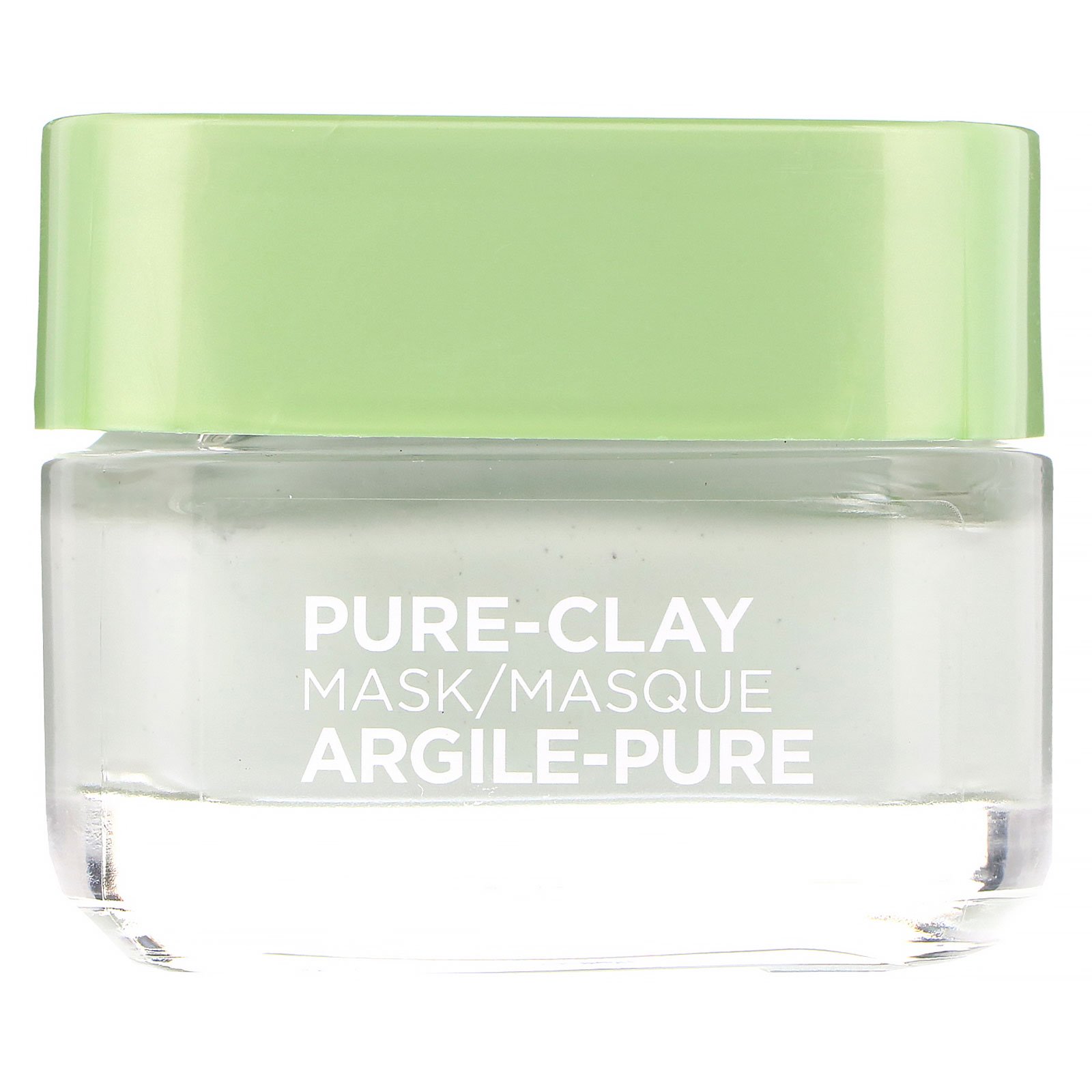 L'Oreal, Máscara de argila Pure-Clay, Purify & Mattify, 3 tipos de argila + eucalipto, 48 g