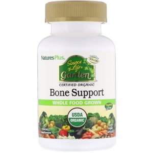 Nature's Plus, Source of Life Garden, Orgânico, Suporte Ósseo, 120 Cápsulas Veganas
