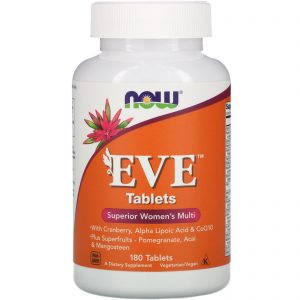 Now Foods, EVE, Multivitamínico Superior para Mulheres, 180 Comprimidos