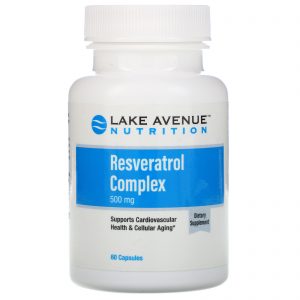 Lake Avenue Nutrition, Complexo de Resveratrol, 500 mg, 60 Cápsulas