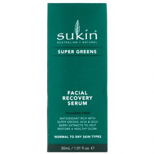 Sukin, Super Plantas, Sérum de Recuperação Facial, 30 ml