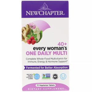 New Chapter, 40+ Every Woman's One Daily Multi, 72 Comprimidos Vegetais