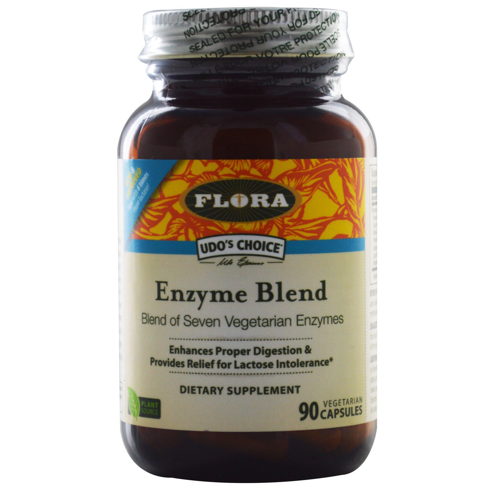 Flora, Udo's Choice, Blend de Enzimas, 90 cápsulas vegetarianas