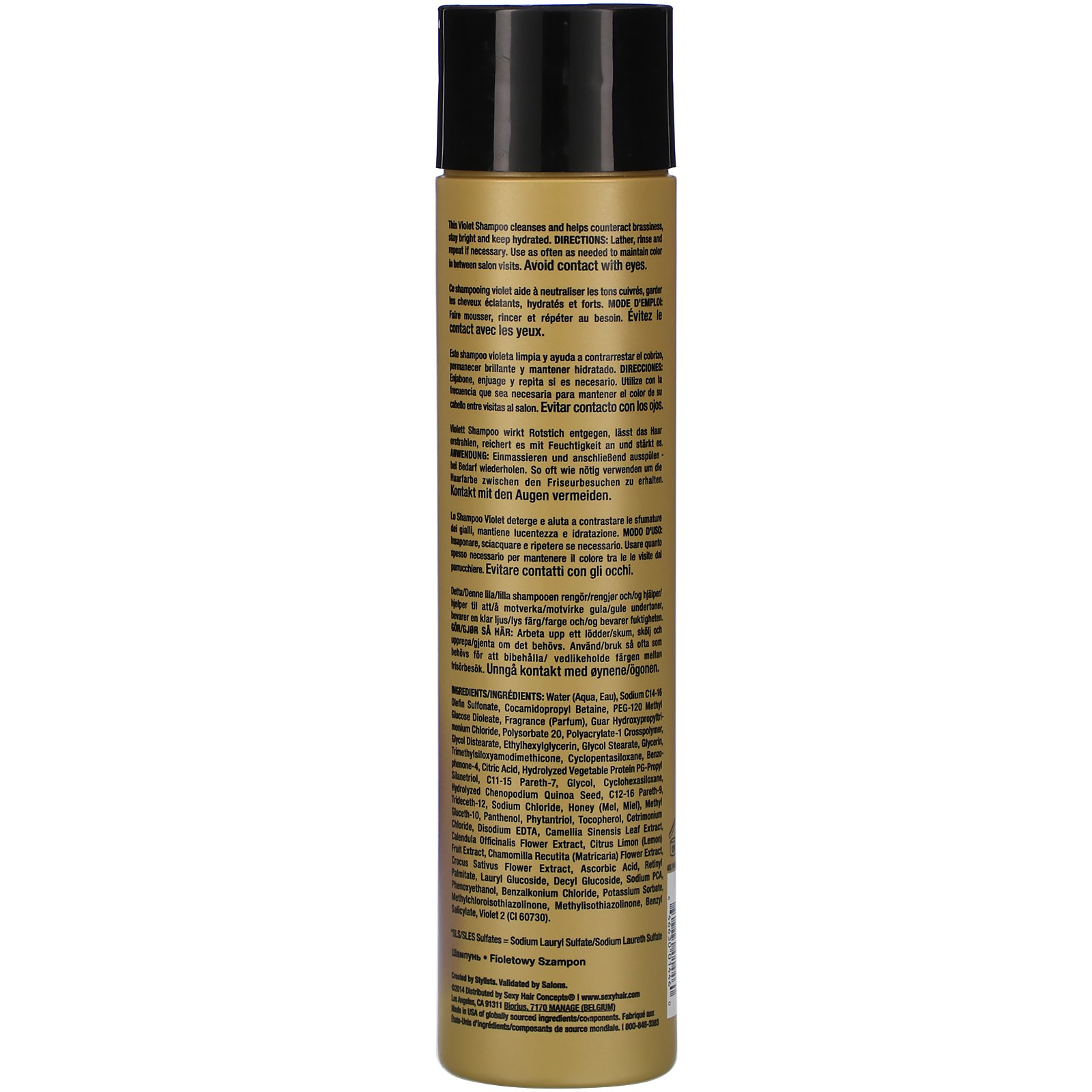 Sexy Hair, Blonde Sexy Hair, Bright Blonde Shampoo, 10.1 fl oz (300 ml) - Imagem 2