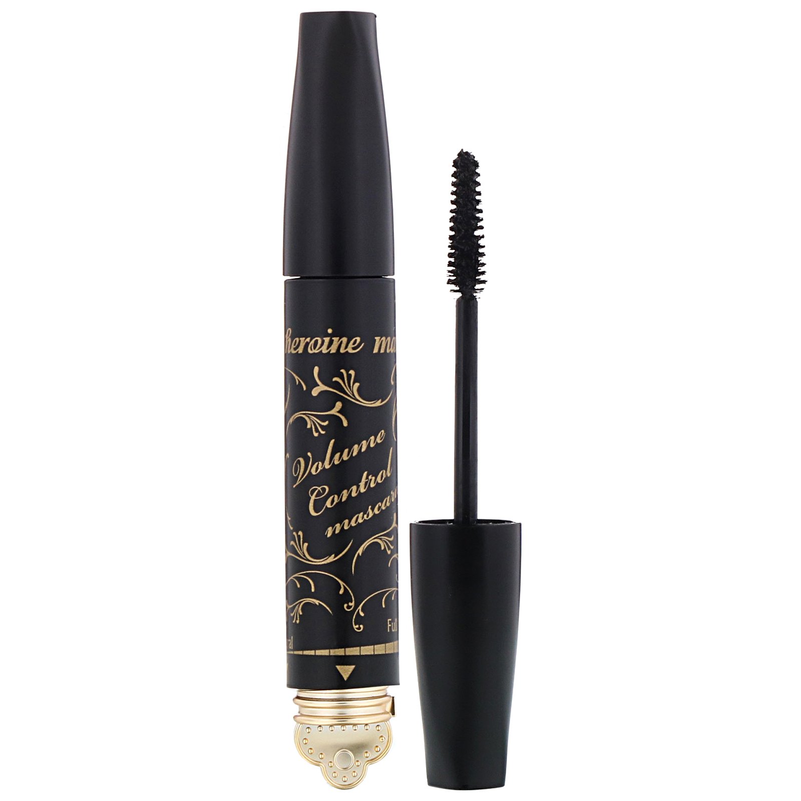 KissMe, Heroine Make, Rímel Controlador de Volume, #01 Super Preto, 5 g (0,18 oz)