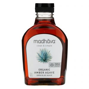 Madhava Natural Sweeteners, Âmbar Orgânico Agave Azul Crua, 23.5 oz (667 g)