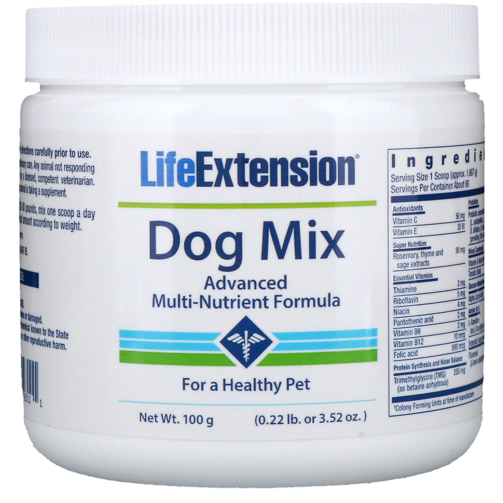 Life Extension, Mistura para Cães, 3,52 oz. (100 g)