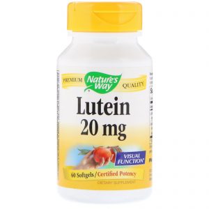 Nature's Way, Luteína, 20 mg, 60 Cápsulas Gelatinosas