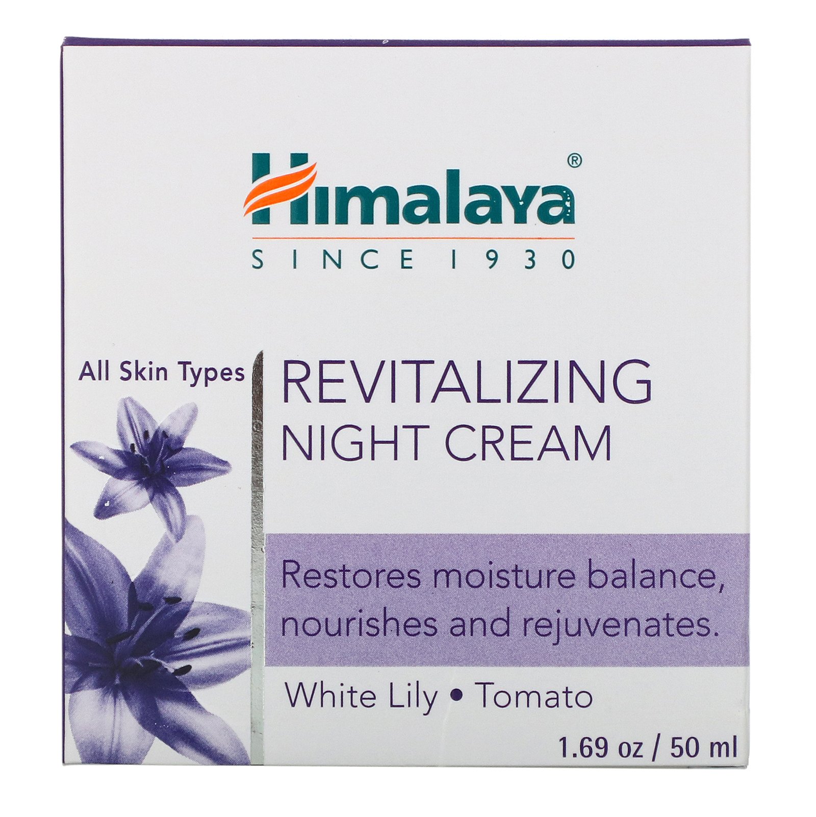 Himalaya, Creme revitalizante para a noite, 1,69 onças (50 ml) - Imagem 3