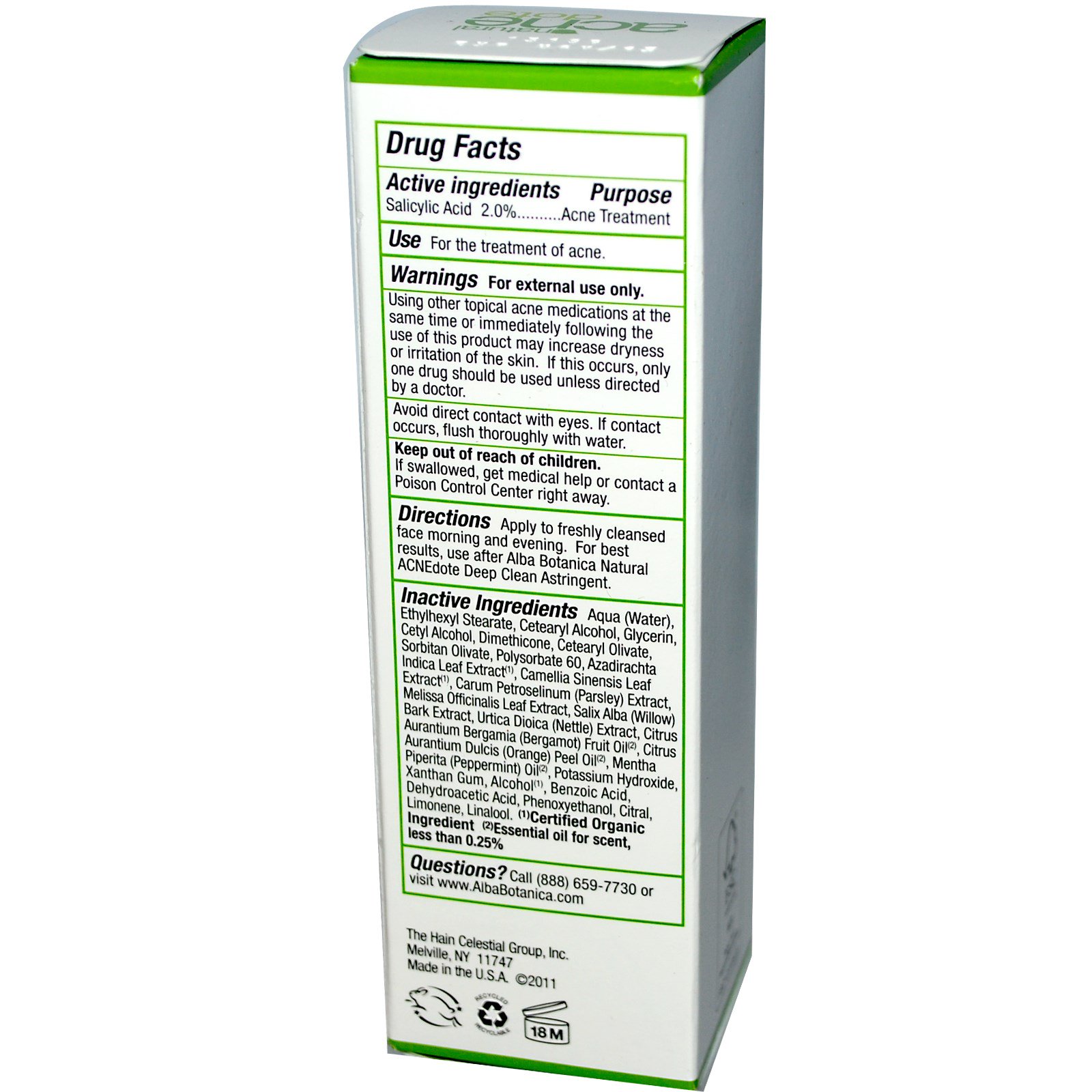 Alba Botanica, Acne Dote, Loção de Controle do Óleo, sem óleo, 2 onças (57 g) - Imagem 2