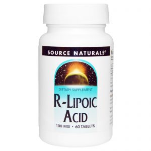Source Naturals, Ácido R-lipóico, 100 mg, 60 comprimidos