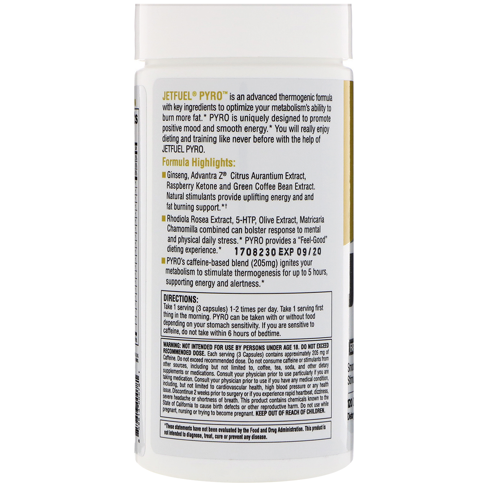 GAT, JetFUEL Pyro, 120 Oil-Infused Capsules - Imagem 3