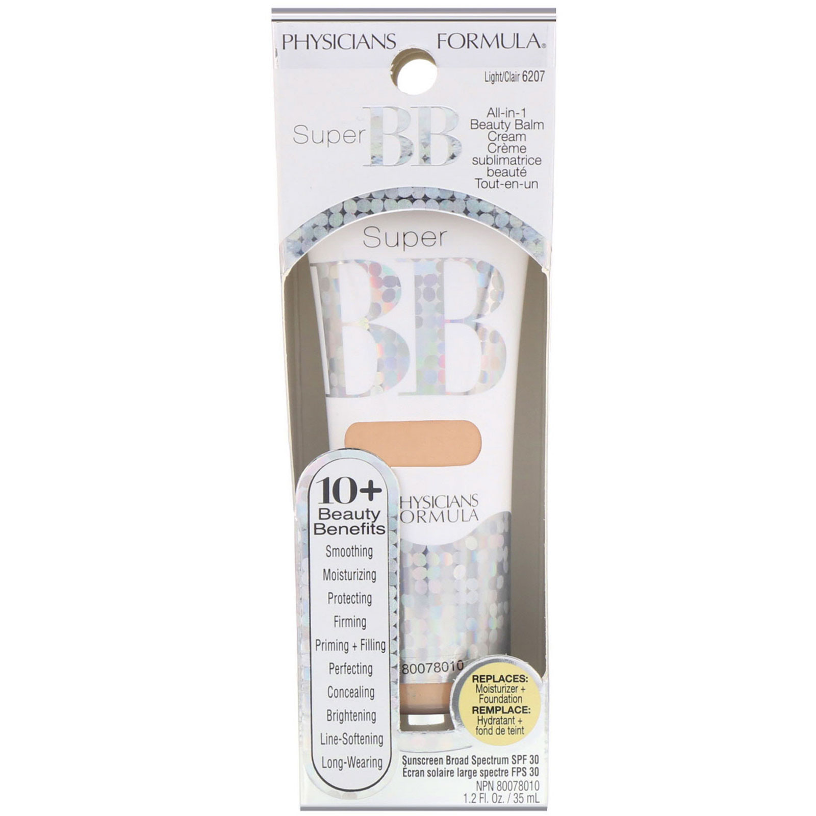 Physicians Formula, Super BB, All-in-1 Beauty Balm Cream, SPF 30, Light, 1.2 fl oz (35 ml) - Imagem 2