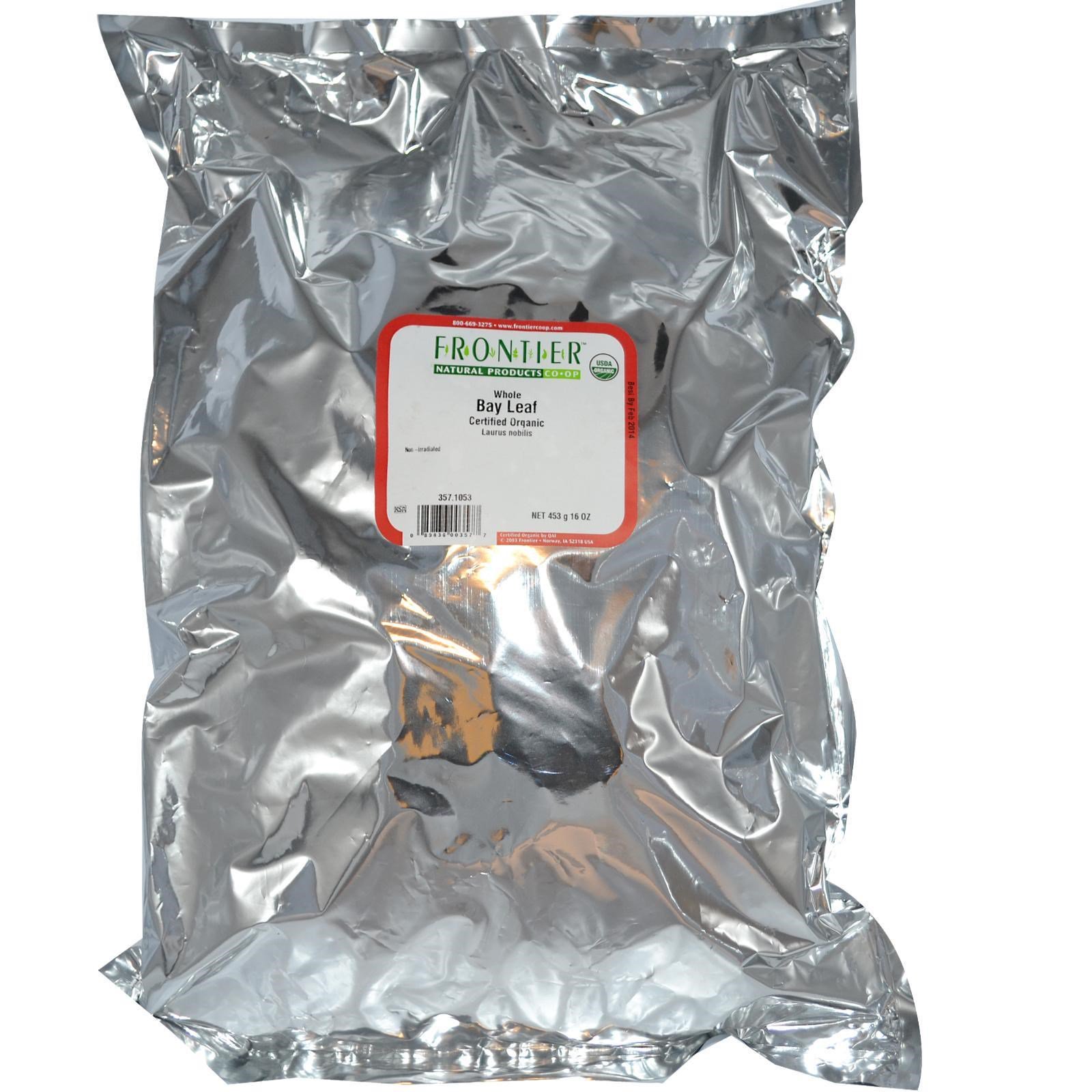 Frontier Natural Products, Folha Orgânica Inteira de Louro, 16 oz (453 g) - Imagem 2