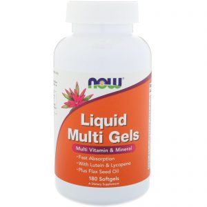 Now Foods, Géis com Multivitamínicos Líquidos, 180 Cápsulas Softgel