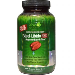 Irwin Naturals, Steel-Libido Red, Magnum Blood-Flow, 150 Cápsulas Softgel Líquidas