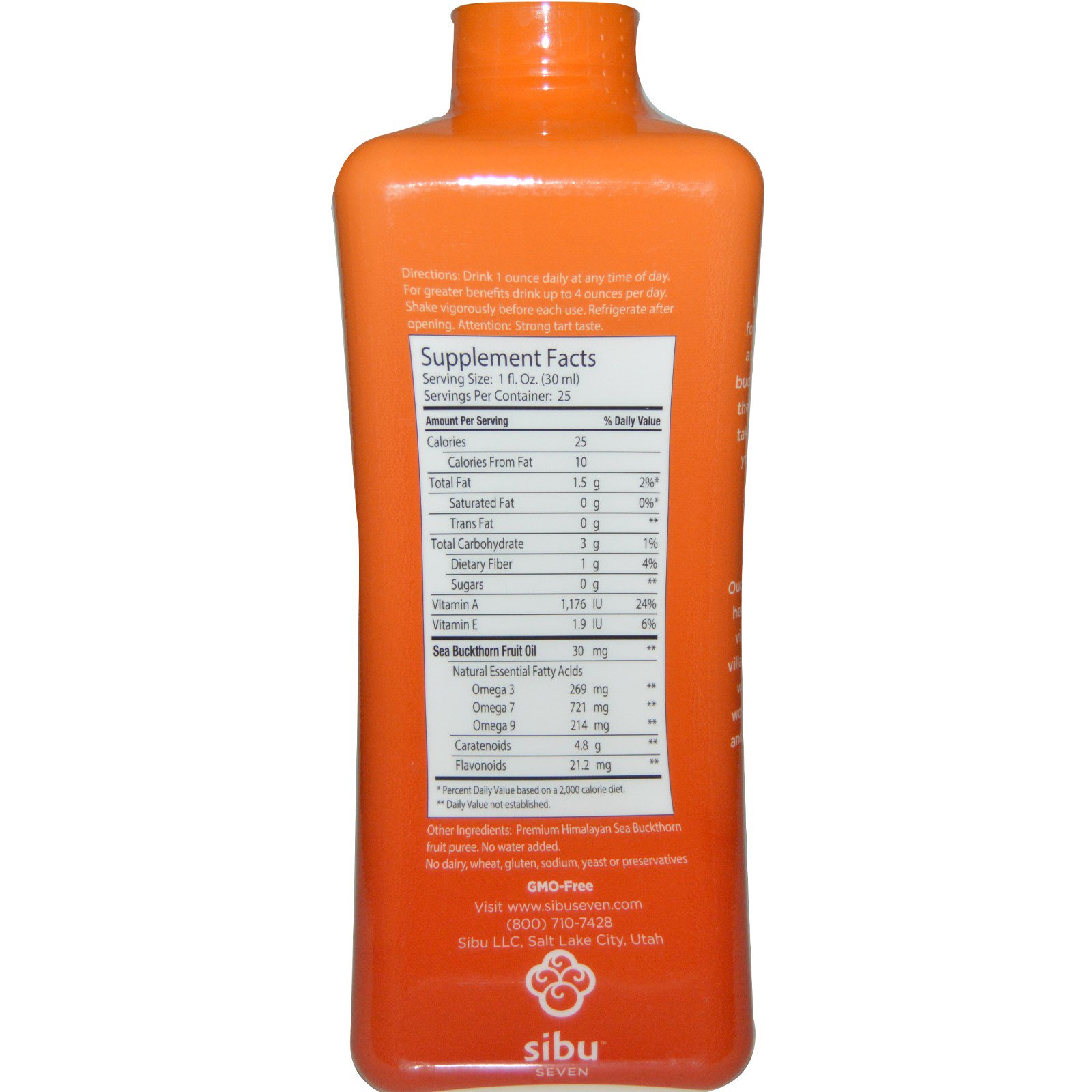 Sibu Beauty, Omega-7 Pure, 23.35 fl oz (750 ml) - Imagem 2