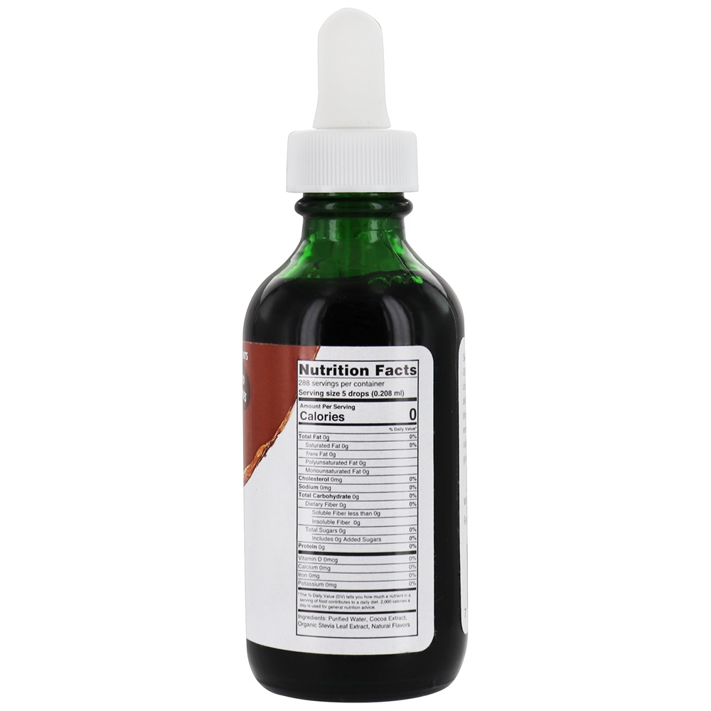Gotas de Chocolate Stevia - 2 fl. oz. SweetLeaf - Imagem 2