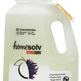 Casa Solv Citrasud 2x Concentrar Líquido Lavanderia Detergente 35-50 Cargas Lavanda Bergamota - 50 fl. oz. Citra Solv