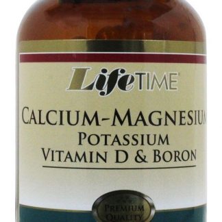 Cálcio Magnésio Potássio Vitamina D e Boro - Cápsulas 120 LifeTime Vitamins