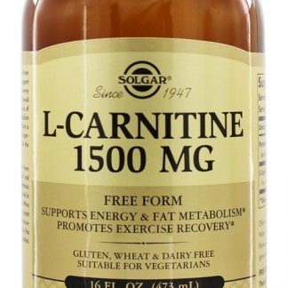 L-Carnitina Líquida Forma Livre Grau Farmacêutico Sabor Natural a Limão 1500 mg. - 16 fl. oz. Solgar