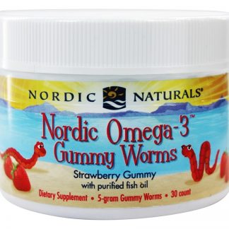 Omega-3 Nórdico Gominhas Sabor Morango - 30 Gummies Nordic Naturals
