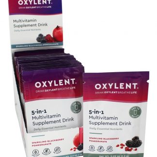 5-em-1 Bebida Multivitamínica Sabor Amora & Romã - 30 Pacotes (s) Oxylent
