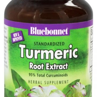 Extrato padronizado de raiz de cúrcuma - Cápsulas vegetarianas 120 Bluebonnet Nutrition