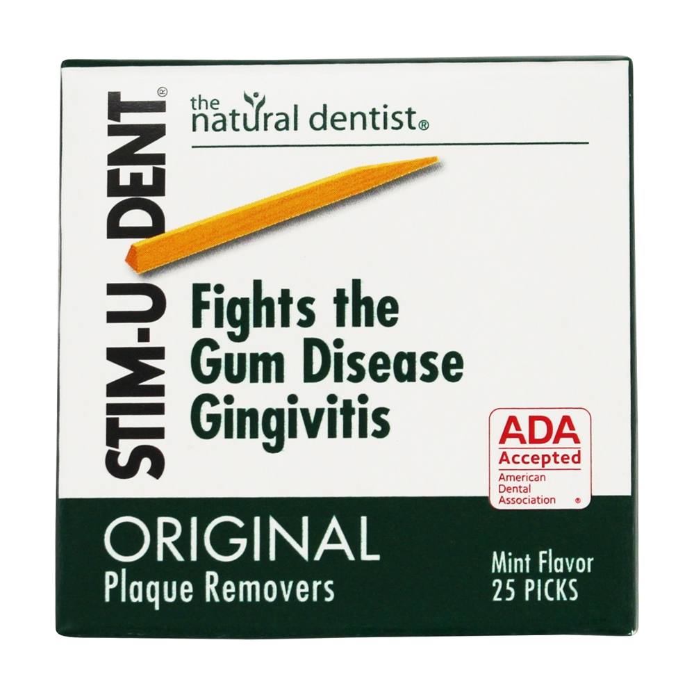 Removedores de Placa Stim-U-Dent 4 Pacotes de 25 Hortelã - 100 Pick (s) The Natural Dentist - Imagem 3