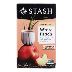 Chá Pêssego Branco Oolong - 18 Saquinhos de Chá Stash Tea