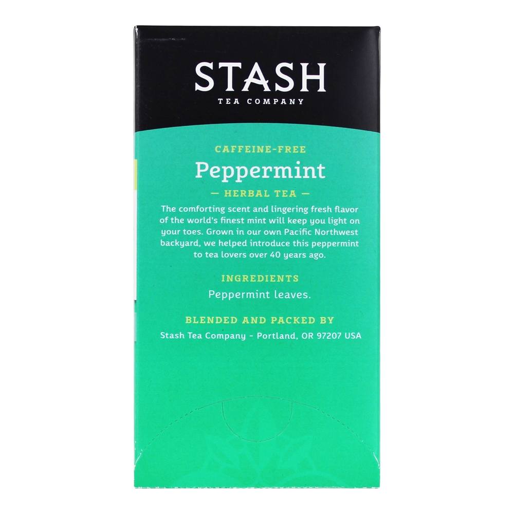 Chá de ervas hortelã-pimenta sem cafeína - 20 Saquinhos de Chá Stash Tea - Imagem 2