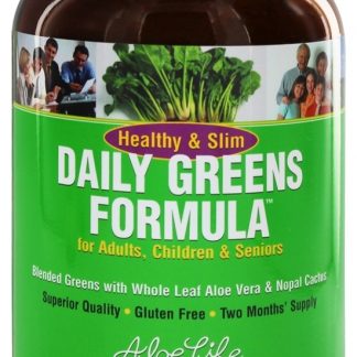 Saudável & Esbelto Diário Verduras Fórmula Pó - 10 oz. Aloe Life