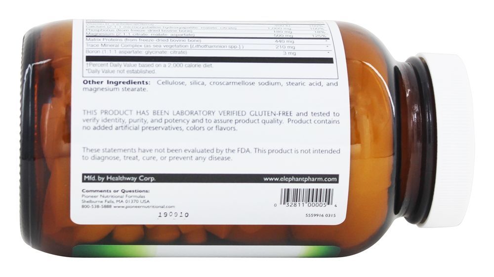 Cálcio Magnésio Sem Glúten - 120 Tablets Pioneer - Imagem 2