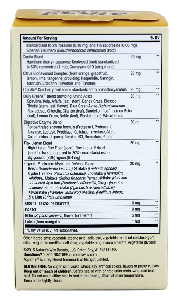 Alive para Mulheres de 50+ Anos Multivitamínico & Energizador Integral Um Por Dia Ultra Potência - 60 Tablets Nature's Way - Imagem 2