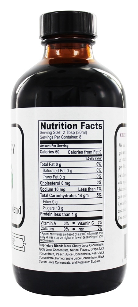 Concentrado de Cereja Preta Sem Açúcar - 8 oz. Natural Sources - Imagem 2