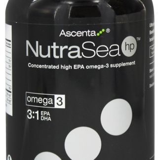 NutraSea Hp Suplemento Concentrado de Omega 3 Com Alto EPA Sabor Limão - 120 Softgels Ascenta Health