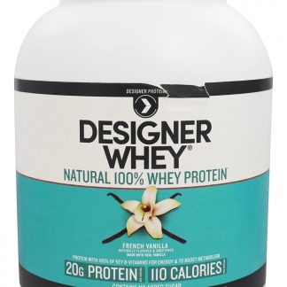 Estilista Soro de leite coalhado Natural 100% Soro de leite coalhado Proteína Francês Baunilha - 4 lbs. Designer Protein