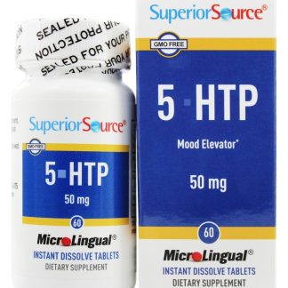 5-HTP Melhorador de Humor Dissolução Instantânea 50 mg. - 60 Tablets Superior Source