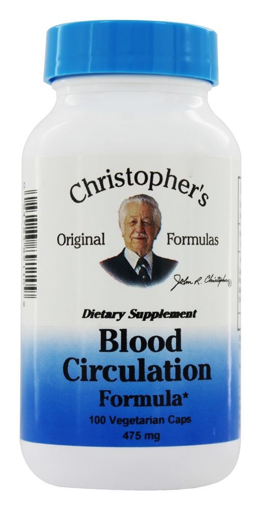 Fórmula de Circulação Sanguínea - Cápsulas vegetarianas 100 Dr. Christopher's Original Formulas