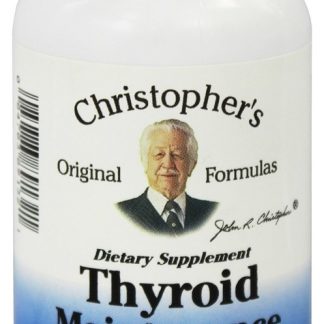 Fórmula de manutenção da tireóide - Cápsulas vegetarianas 100 Dr. Christopher's Original Formulas