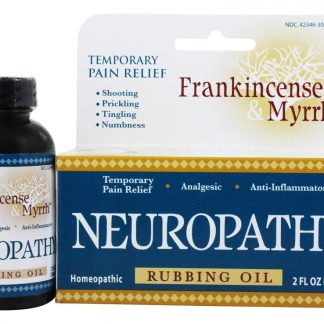 Todo o óleo de fricção natural da neuropatia - 2 fl. oz. Frankincense & Myrrh