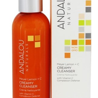 Limpador Cremoso Limpador Meyer Limão - 6 fl. oz. Andalou Naturals