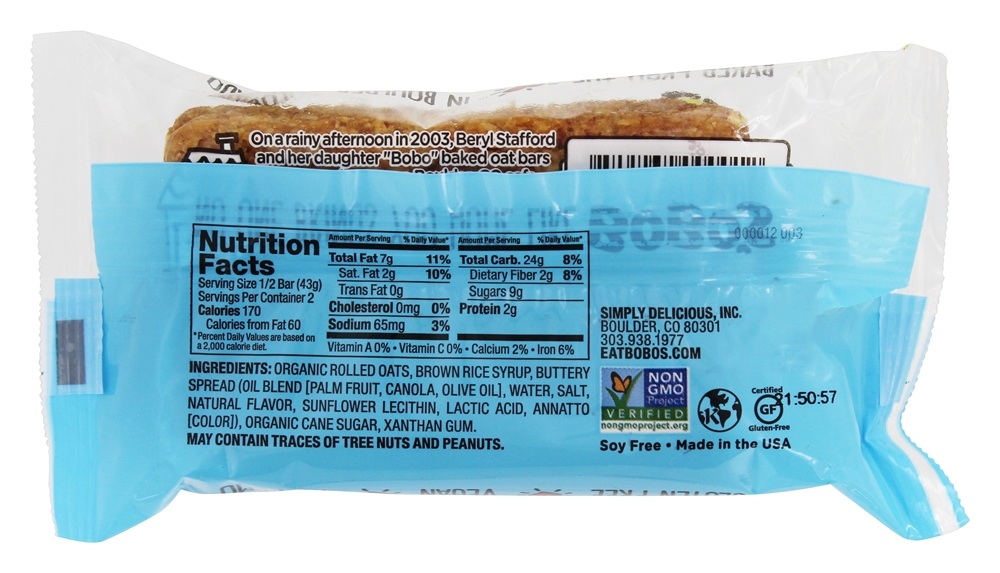 Todos os Natural Bar originais - 3 oz. Bobo's Oat Bars - Imagem 2