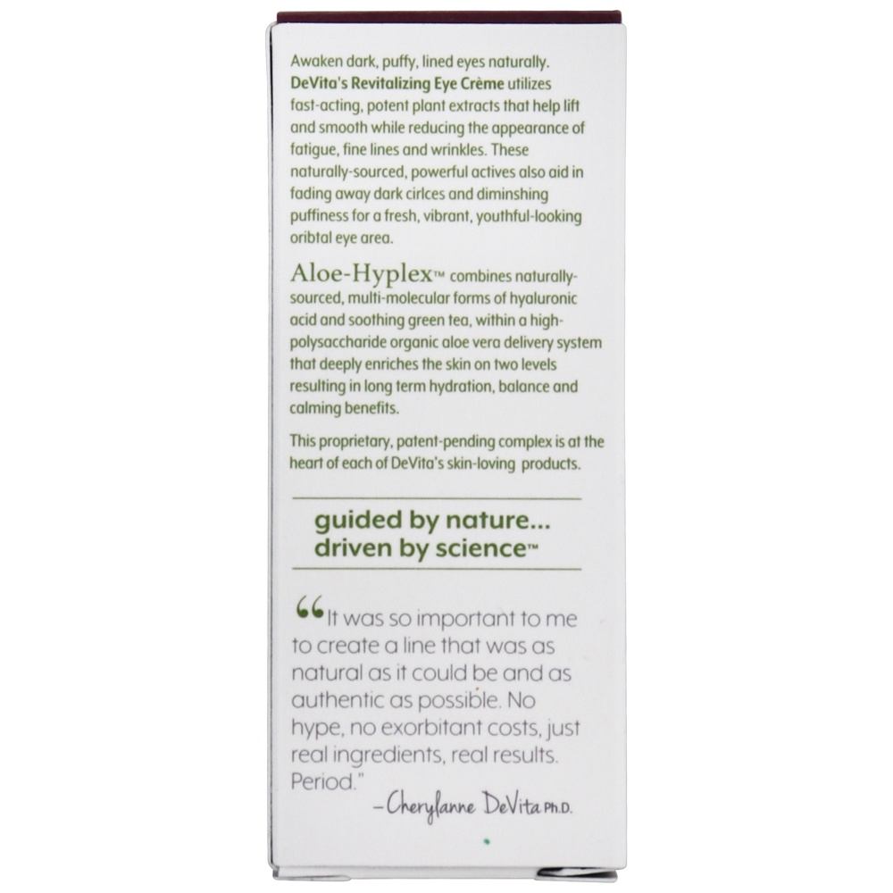 Creme Revitalizante para os Olhos com Aloe-Hyplex - 0.5 fl. oz. DeVita - Imagem 4