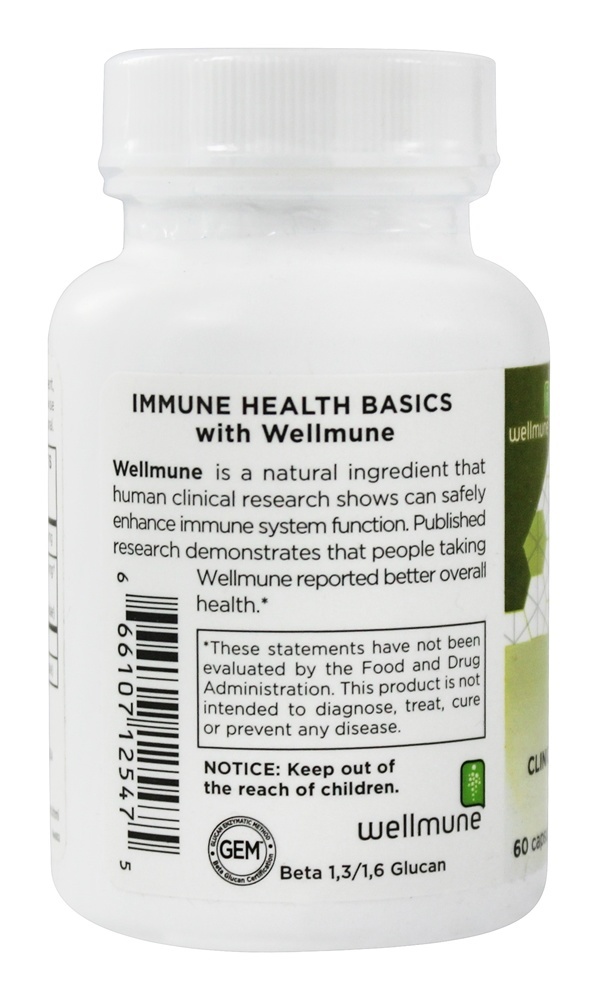 Beta Glutan com Wellmune WGP para Saúde Imunológica 500 mg. - Cápsulas 60 Immune Health Basics - Imagem 3