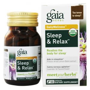 Dormir e relaxar - Cápsulas 50 Gaia Herbs
