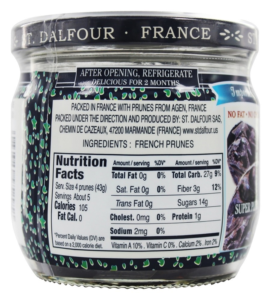 Ameixas secas francesas super gordas do francês Pitted - 7 oz. St. Dalfour - Imagem 2