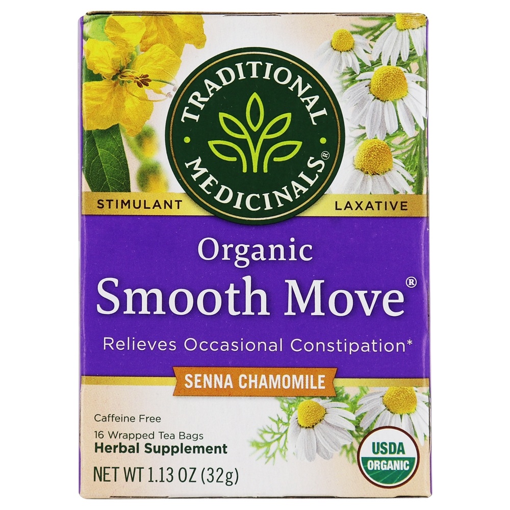 Chá de camomila Senna orgânico suave movimento - 16 Saquinhos de Chá Traditional Medicinals