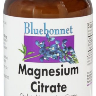 Citrato de Magnésio Quelatado 400 mg. - 120 Cápsulas Bluebonnet Nutrition